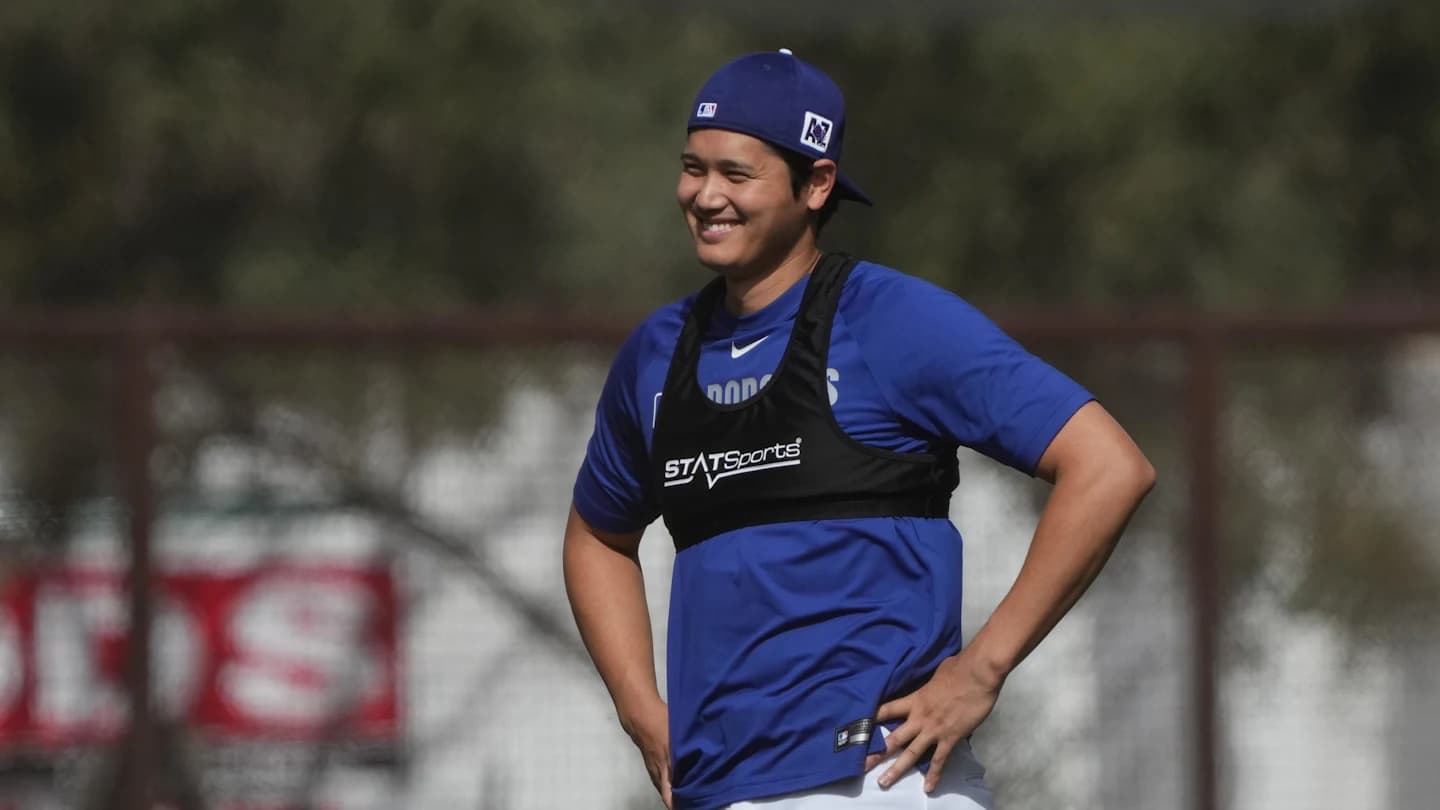 Shohei Ohtani wearing STATSports GPS vest